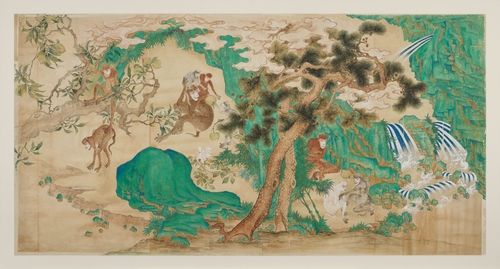 부벽화 모사도(원후반도도)