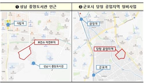1기 신도시 이주 지원용 주택 공급 위치