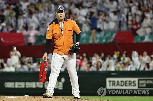 올스타전에서 퍼포먼스를 하는 조상우