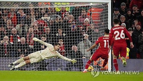 살라흐의 득점 장면