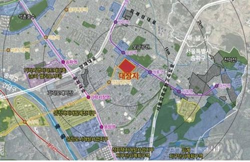 송파 창의혁신 위치도