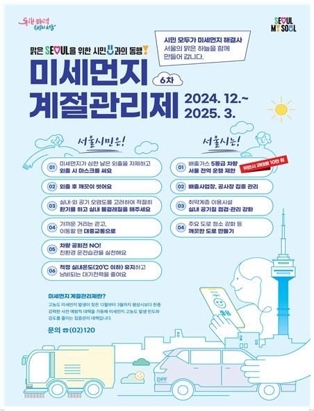 미세먼지 계절관리제 포스터