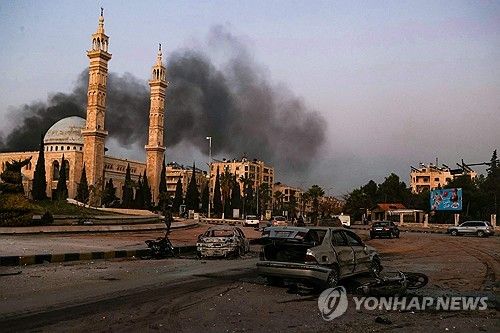 내전 다시 격화하는 시리아 [AFP 연합뉴스. 재판매 및 DB 금지]