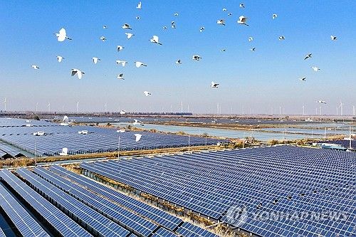 중국 태양광 설비