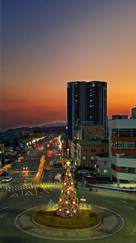 횡성오거리 회전교차로 경관조명