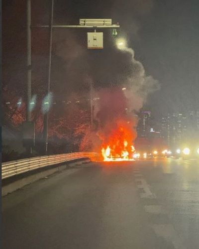 영동고속도로 신갈분기점 차량 화재