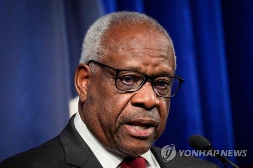 클래런스 토머스 미국 연방대법관. [AFP=연합뉴스 자료사진]