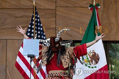 주멕시코 미국 대사관 이전 개관
