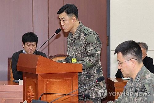 '선관위 병력 파견 경위' 답변하는 정보사령관
