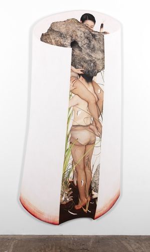 이진주, 0막 Act 0, 2024, 광목에 채색[아라리오갤러리 제공. 재판매 및 DB 금지]