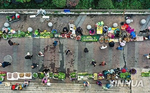 중국 남서부 구이저우성 농촌 마을