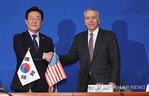 필립 골드버그 주한미국대사 만난 이재명 대표