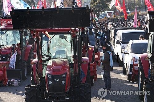 전농, 트랙터 상경 시위
