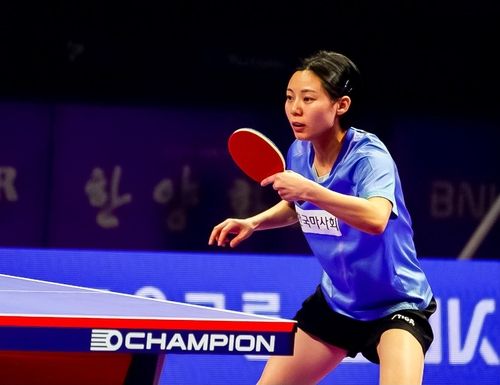 종합탁구선수권에 나선 한국마사회의 최효주