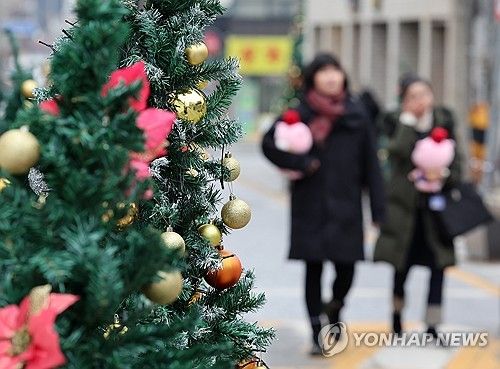 성탄절 앞둔 거리