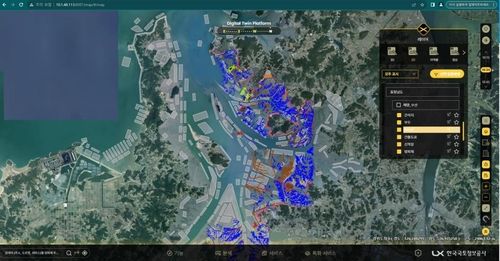 충남도가 구축한 가로림만 디지털 지도