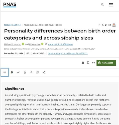 출생 순서와 형제자매 수에 따른 성격 차이 논문