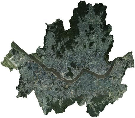 서울 전역 항공사진