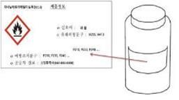 GHS 표지 예시 [노동부 제공. 재판매 및 DB 금지]