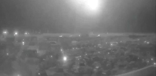 러시아 신형 중거리미사일 오레시니크 타격 장면