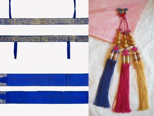 '의친왕가 복식' 중 궁녀 대대(왼쪽)와 노리개(오른쪽) 