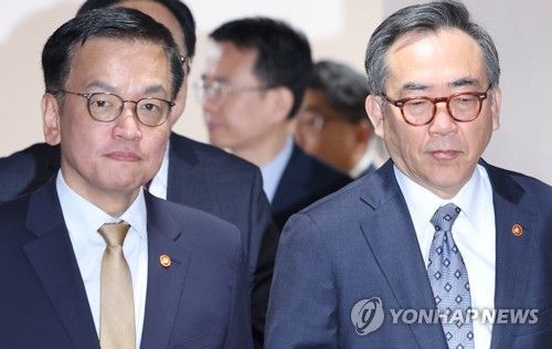 최상목 부총리(왼쪽)와 조태열 외교부 장관
