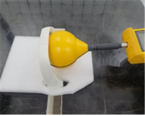 휴대용 넥워머 전자파 측정