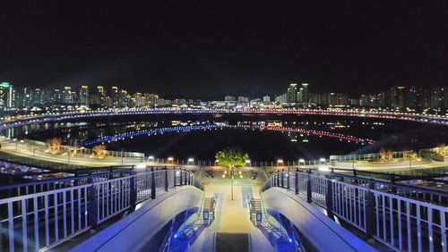 세종시 금강보행교 야경