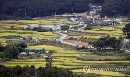 울주군 두동면 농촌 모습