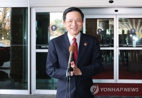 발언하는 다이빙 신임 주한 중국대사