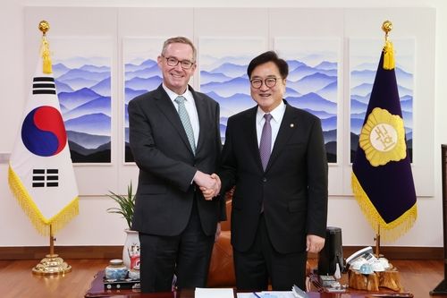 우원식 국회의장 주한영구대사 접견