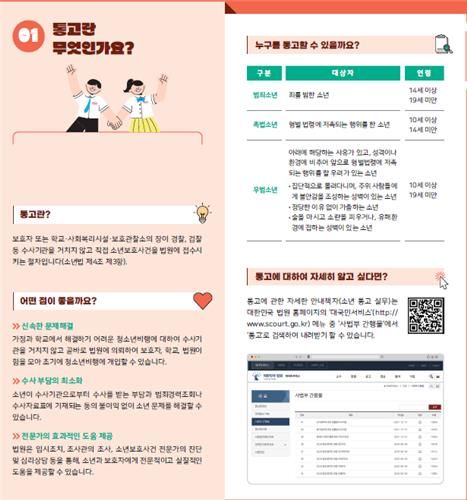 소년통고제도 리플릿