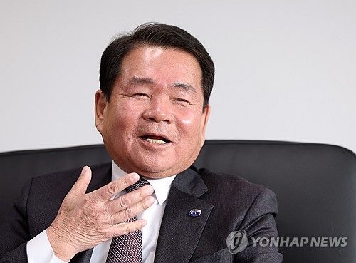 연합뉴스와 신년 인터뷰하는 신경호 강원교육감