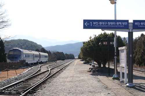 화본역에 남겨진 선로