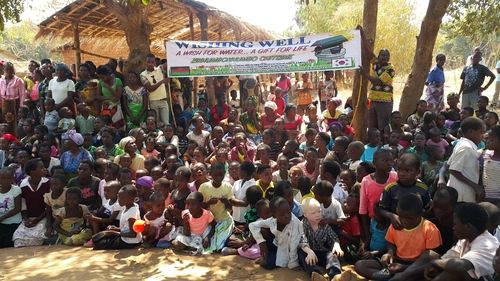 2018년 8월 말라위서 열린 '평화의 샘물' 개수식