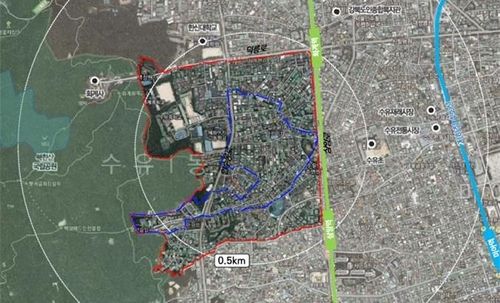 수유1동 도시재생활성화지역 위치도