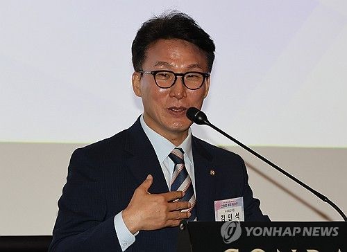 축사하는 김민석 최고위원