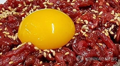 육회와 달걀노른자 ※ 기사와 직접 관련 없는 자료사진입니다.