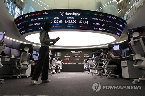 2,420대 하락 마감한 코스피