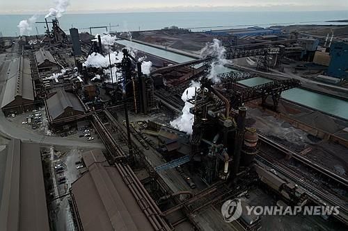 미국 인디애나주의 US스틸 제철소