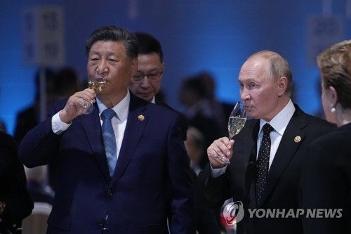 시진핑 중국 국가주석과 블라디미르 푸틴 러시아 대통령