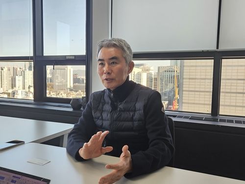 인터뷰하는 액션스퀘어 장현국 신임 공동대표