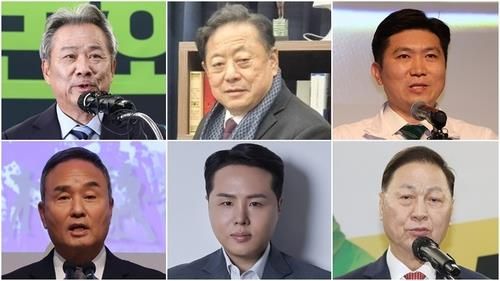 제42대 대한체육회장 선거에 출마한 6명의 후보