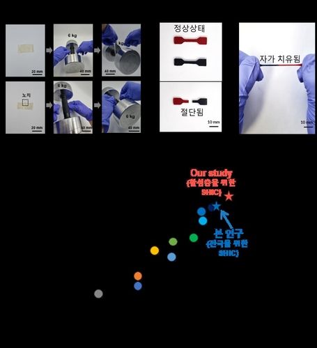 자가 치유 소재의 높은 기계적 물성과 자가 치유 능력