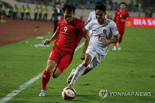 올해 3월 열린 베트남과 인도네시아의 월드컵 예선 경기 장면