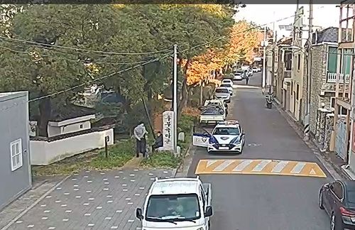 가출자 발견한 CCTV 화면