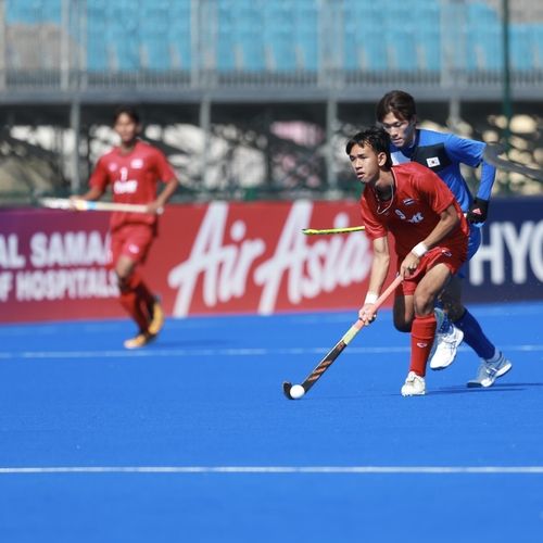 한국과 태국의 경기 모습. 