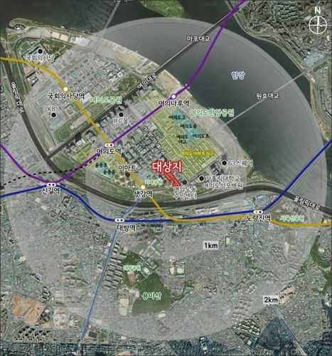 여의도 진주아파트 위치도