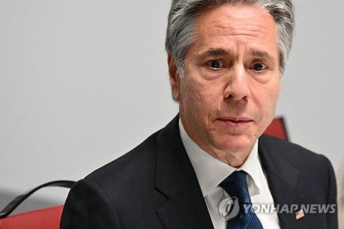 유럽안보협력기구(OSCE) 장관회의에 참석한 블링컨 미국 국무장관