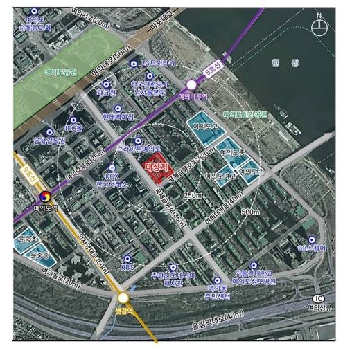여의도 수정아파트 위치도